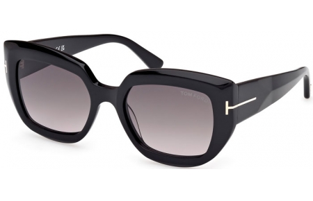 Gafas de Sol - Tom Ford - SALTZMAN FT1192 - 01B  SHINY BLACK // GREY GRADIENT