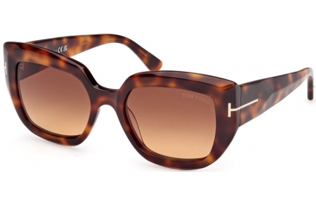 Gafas de Sol - Tom Ford - SALTZMAN FT1192 - 53F  DARK HAVANA // BROWN GRADIENT