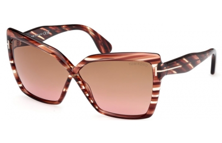 Gafas de Sol - Tom Ford - FIORE FT1195 - 54F  STRIPED BROWN // BROWN GRADIENT