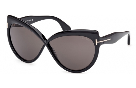 Gafas de Sol - Tom Ford - BEATRICE FT1196 - 01A  SHINY BLACK // DARK GREY