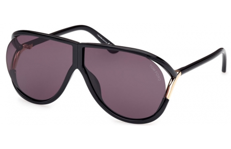 Gafas de Sol - Tom Ford - AXEL FT1197 - 01A  SHINY BLACK // DARK GREY