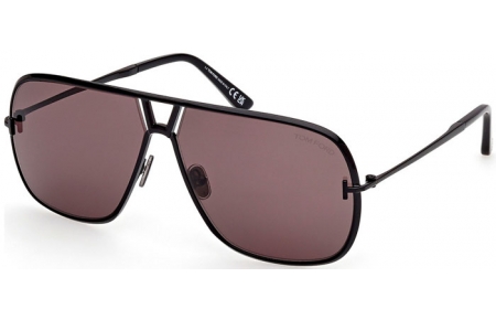 Gafas de Sol - Tom Ford - STAVROS FT1204 - 01A  SHINY BLACK // GREY