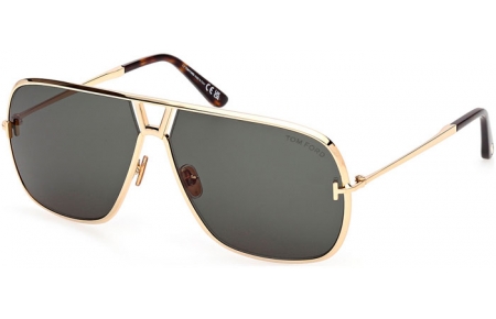 Gafas de Sol - Tom Ford - STAVROS FT1204 - 30N  SHINY GOLD // GREEN