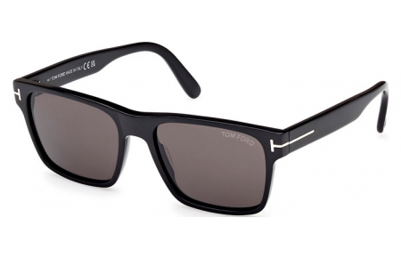 Gafas de Sol - Tom Ford - CALDER FT1205 - 01A  SHINY BLACK // GREY