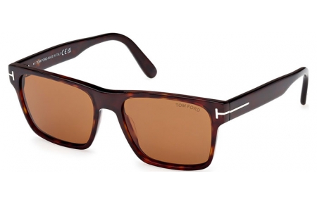 Gafas de Sol - Tom Ford - CALDER FT1205 - 52E  DARK HAVANA // BROWN