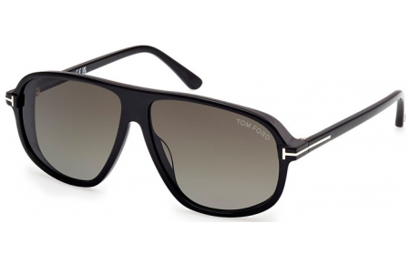 Gafas de Sol - Tom Ford - GUILLAUME FT1208 - 01B  SHINY BLACK // GREY GRADIENT