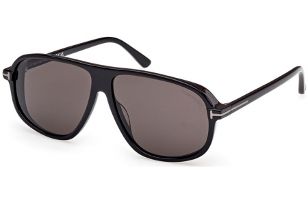 Gafas de Sol - Tom Ford - GUILLAUME FT1208-N - 01A  SHINY BLACK // GREY