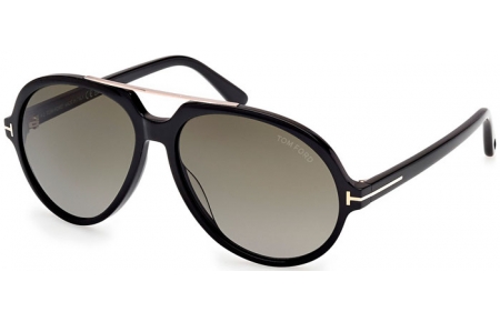 Gafas de Sol - Tom Ford - AALTO FT1210 - 01B  SHINY BLACK // GREY GRADIENT