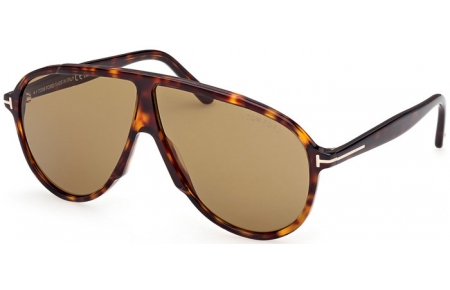 Gafas de Sol - Tom Ford - VLADIMIR FT1211 - 52N  DARK HAVANA // GREEN