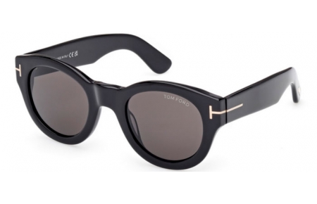 Gafas de Sol - Tom Ford - LUCINDA FT1212 - 01A  SHINY BLACK // GREY