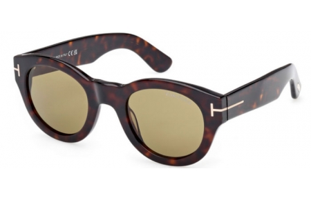 Gafas de Sol - Tom Ford - LUCINDA FT1212 - 52N  DARK HAVANA // GREEN