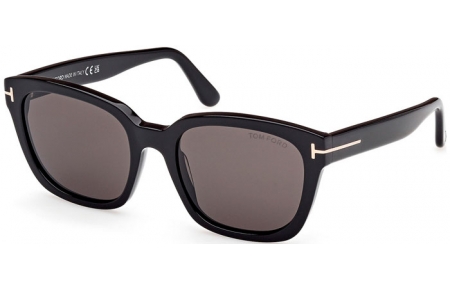 Gafas de Sol - Tom Ford - HAYLAY FT1216 - 01A  SHINY BLACK // GREY