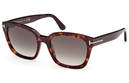 Gafas de Sol - Tom Ford - HAYLAY FT1216 - 52B  DARK HAVANA // GREY GRADIENT