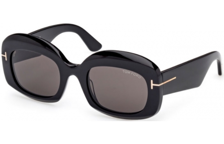 Gafas de Sol - Tom Ford - CARMEN-02 FT1219 - 01A  SHINY BLACK // GREY