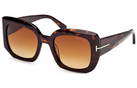 Gafas de Sol - Tom Ford - CARLA-02 FT1220 - 52F  DARK HAVANA // BROWN GRADIENT