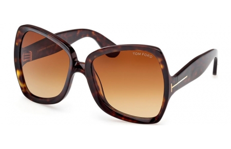 Gafas de Sol - Tom Ford - JERRY FT1222 - 52F  DARK HAVANA // BROWN GRADIENT