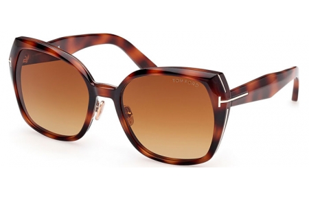 Gafas de Sol - Tom Ford - PLUM FT1223 - 53F  HAVANA // BROWN GRADIENT