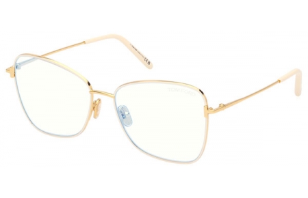 Monturas - Tom Ford - FT5906-B  - 025  SHINY IVORY GOLD