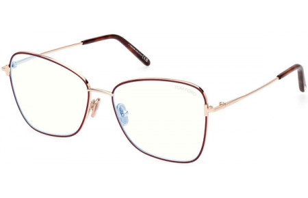 Monturas - Tom Ford - FT5906-B  - 069  SHINY BURGUNDY GOLD