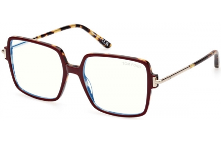 Monturas - Tom Ford - FT5915-B  - 071  BURGUNDY HAVANA GOLD