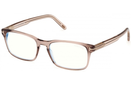 Monturas - Tom Ford - FT5938-B - 057  SHINY TRANSPARENT BROWN