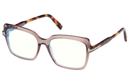 Monturas - Tom Ford - FT5947-B - 048  SHINY TRANSPARENT BROWN