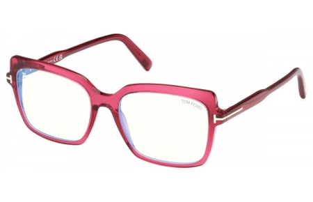 Monturas - Tom Ford - FT5947-B - 075  SHINY TRANSPARENT FUCHSIA