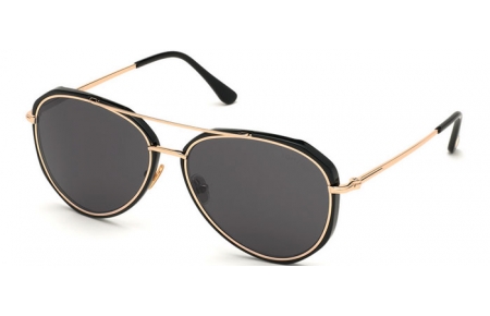 Gafas de Sol - Tom Ford - VITTORIO FT0749 - 01A SHINY GOLD BLACK // GREY