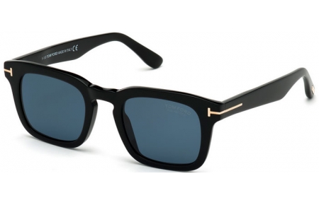 Gafas de Sol - Tom Ford - DAX FT0751 - 01V  SHINY BLACK // BLUE POLARIZED