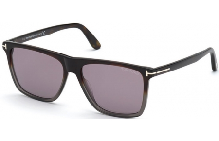 Gafas de Sol - Tom Ford - FLETCHER FT0832 - 55C  DARK HAVANA GREY // GREY MIRROR