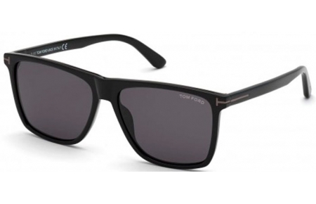 Gafas de Sol - Tom Ford - FLETCHER FT0832-N - 01A  SHINY BLACK // GREY