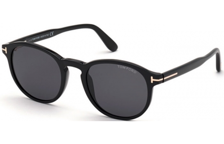 Sunglasses - Tom Ford - DANTE FT0834  - 01A  SHINY BLACK // GREY