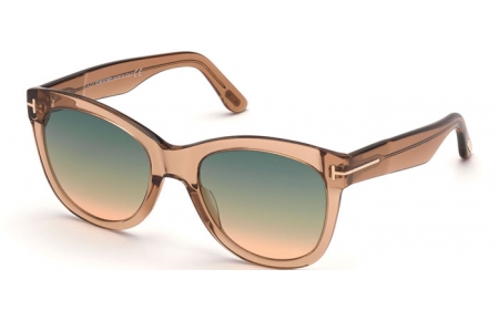 Gafas de Sol - Tom Ford - WALLACE FT0870 - 45P  TRANSPARENT BROWN // GREEN GRADIENT