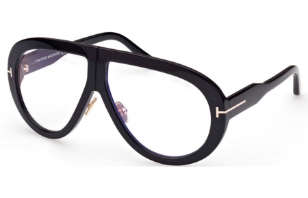 Gafas de Sol - Tom Ford - TROY FT0836 - 001  SHINY BLACK // CLEAR