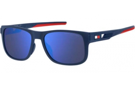 Gafas de Sol - Tommy Hilfiger - TH 1913/S - FLL (ZS) MATTE BLUE // BLUE MULTILAYER HIGH CONTRAST