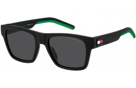 Gafas de Sol - Tommy Hilfiger - TH 1975/S - 3OL (IR) MATTE BLACK GREEN // GREY BLUE