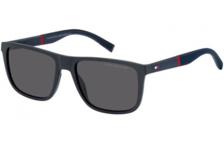 Gafas de Sol - Tommy Hilfiger - TH 2043/S - FLL (IR) MATTE BLUE // GREY