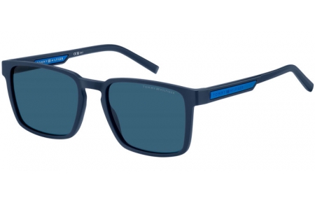 Gafas de Sol - Tommy Hilfiger - TH 2088/S - FLL (KU) MATTE BLUE // BLUE GREY