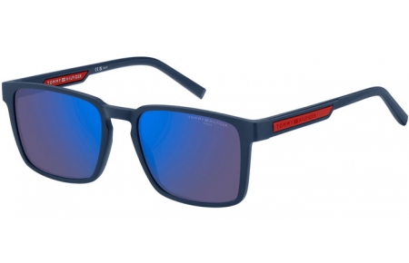 Gafas de Sol - Tommy Hilfiger - TH 2088/S - FLL (VI) MATTE BLUE // BLUE MULTILAYER HIGH CONTRAST