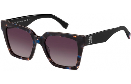 Gafas de Sol - Tommy Hilfiger - TH 2100/S - JBW (3X) BLUE HAVANA // DARK PINK GRADIENT