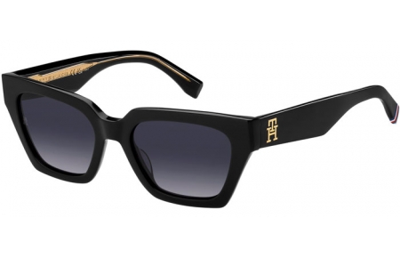 Gafas de Sol - Tommy Hilfiger - TH 2101/S - 807 (9O) BLACK // DARK GREY GRADIENT