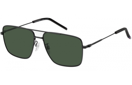 Gafas de Sol - Tommy Hilfiger - TH 2110/S - 003 (QT) MATTE BLACK // GREEN