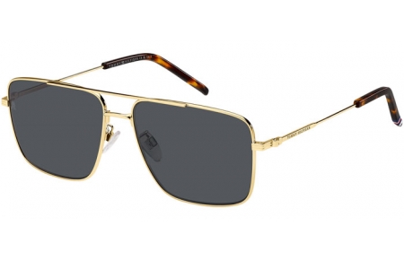 Gafas de Sol - Tommy Hilfiger - TH 2110/S - J5G (IR) GOLD // GREY