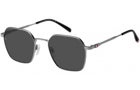 Gafas de Sol - Tommy Hilfiger - TH 2133/S - 6LB (IB) RUTHENIUM // GREY