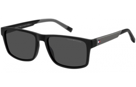 Gafas de Sol - Tommy Hilfiger - TH 2142/S - 08A (IR) BLACK GREY // GREY