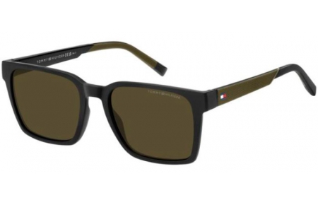 Gafas de Sol - Tommy Hilfiger - TH 2143/S - 7ZJ (QT) BLACK GREEN // GREEN