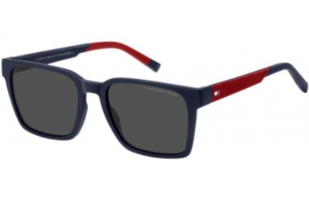 Gafas de Sol - Tommy Hilfiger - TH 2143/S - 8RU (IR) BLUE RED // GREY