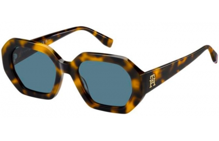 Gafas de Sol - Tommy Hilfiger - TH 2155/S - EPZ (KU) YELLOW HAVANA // BLUE