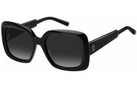 Gafas de Sol - Tommy Hilfiger - TH 2208/S - 807 (9O) BLACK // DARK GREY GRADIENT