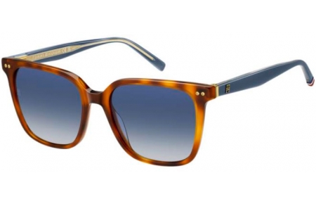 Gafas de Sol - Tommy Hilfiger - TH 2211/S - 0UC (08) RED HAVANA // DARK BLUE GRADIENT